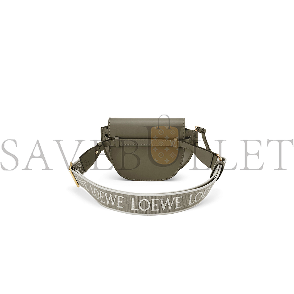 l*ew* mini gate dual bag in soft calfskin and jacquard a650n46x13 (21*12.5*9.5cm)